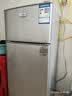 小鸭小冰箱迷你小型家用 冷藏冷冻两用宿舍寝室出租房用双门办公室电冰箱节能省电 【节能省电】158银色【一级能效 高效保鲜】68L 实拍图
