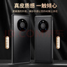 KOOLIFE适用 华为mate40Pro手机壳Mate40Epro保护套真皮保护套翻盖皮套智能视窗全包高档商务男女款超薄黑 实拍图