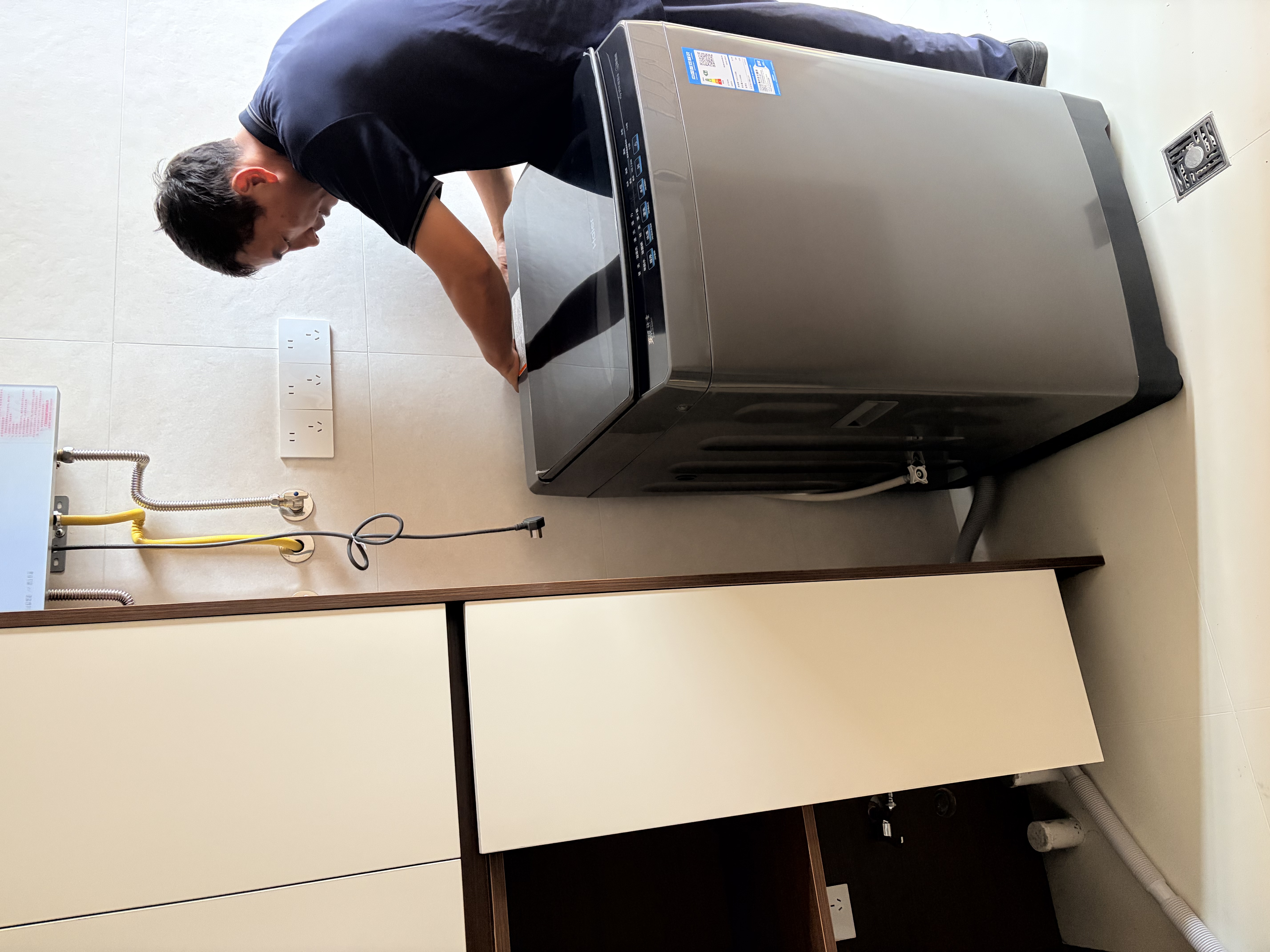 海尔（Haier）波轮洗衣机12KG大容量 直驱变频  国家补贴京东自营XQB120-BZ2KJ1 实拍图