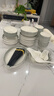 幂律釉下彩简约风碗盘餐具家用餐具整套碗盘碗碟碗筷套装乔迁搬家礼物 【汤碗礼盒装】10人食 44件套 实拍图