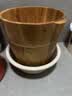 京东物流 木桶实木泡脚桶脚盆家用足浴桶木质过小腿保温洗脚桶 40圆边（无赠品） 实拍图