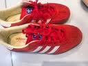 阿迪达斯（adidas）（adidas）三叶草男女鞋GAZELLE INDOOR低帮休闲鞋IF1808红白38.5 实拍图