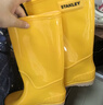 史丹利（STANLEY）女士高筒雨鞋 防水防滑轻便 时尚高筒耐磨雨靴 黄色38 实拍图