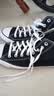 匡威（Converse）All Star夏季经典帆布男女高帮休闲运动鞋黑色101010 101010/黑色 46 实拍图
