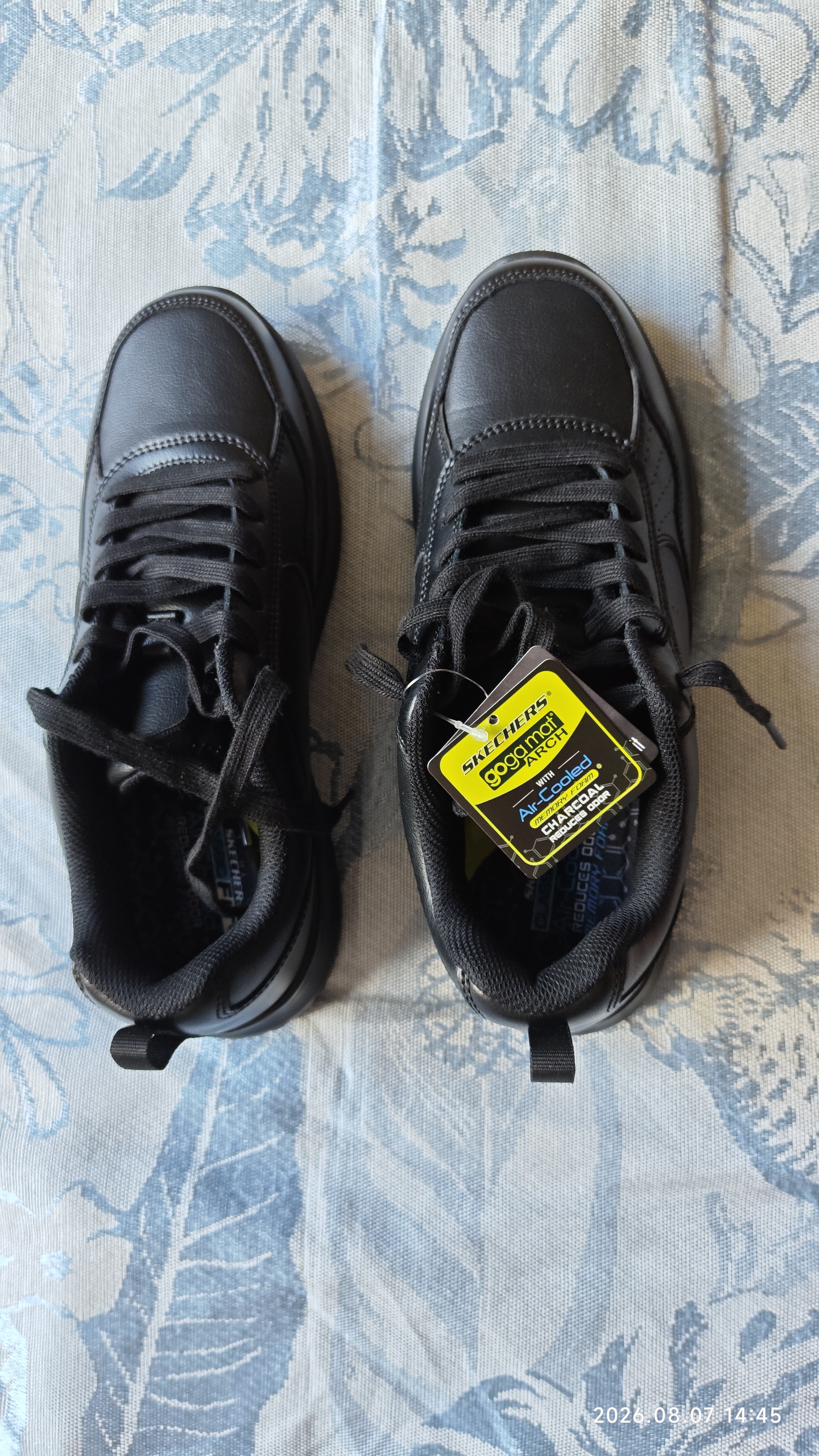 斯凯奇（Skechers）休闲皮鞋男士秋季防滑耐磨商务鞋时尚通勤德比鞋百搭板鞋 实拍图