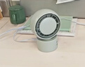 得力【高档轻音小风扇】桌面可摇头风扇 大风力台扇 充电超长续航 办公室工位寝室床头电风扇-LK107绿 实拍图