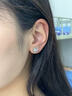 唯一（Winy）施华洛世奇锆999纯银耳钉女耳环饰2026新款七夕情人节礼物送老婆 实拍图