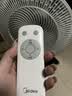 美的（Midea）【飓风节能】七叶柔风立式电风扇/家用轻音落地扇/台式小型风扇/大风力遥控定时摇头风扇 SAH35BSJ 实拍图