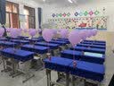 梓晨小学生桌布桌罩课桌套罩学校教室长方形学习桌专用蓝色桌套书桌垫 实拍图