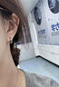 芯奢s999纯银针莫比乌斯耳环女2026年新款轻奢耳钉简约高级感耳圈耳坠 999银针一对装+礼盒包装 实拍图