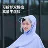 乐优佰易 骑行雨衣雨披单人男女成人电瓶电动自行车防暴雨 天蓝色 实拍图