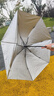 【全网爆款】手动UV折叠雨伞男女晴雨伞两用防晒遮阳黑胶伞 【新人福利】7骨 纯色随机无黑胶 实拍图