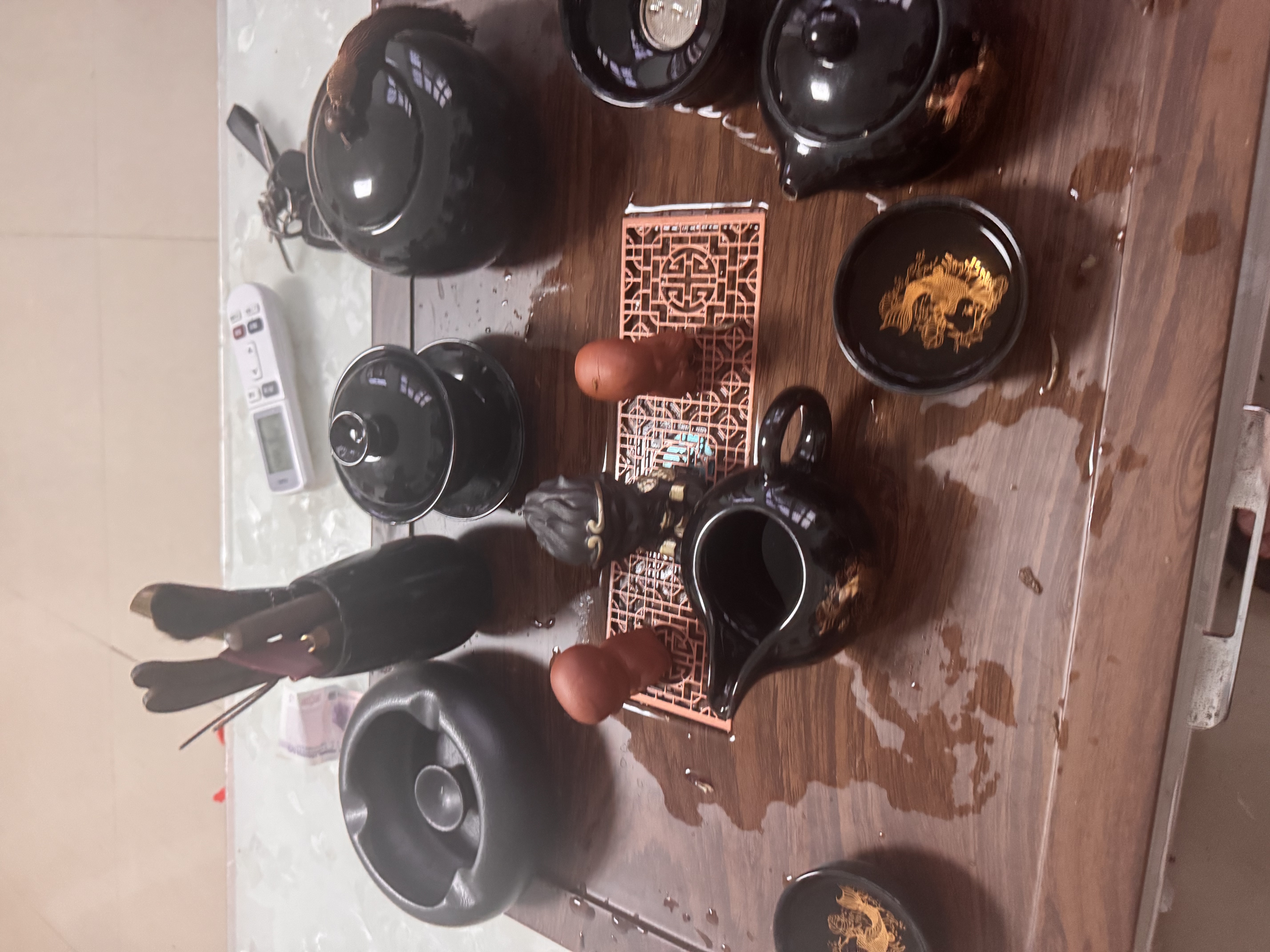 原和功夫茶具套装家用整套自动烧水一体茶盘茶杯茶壶办公会客现代茶台 实拍图