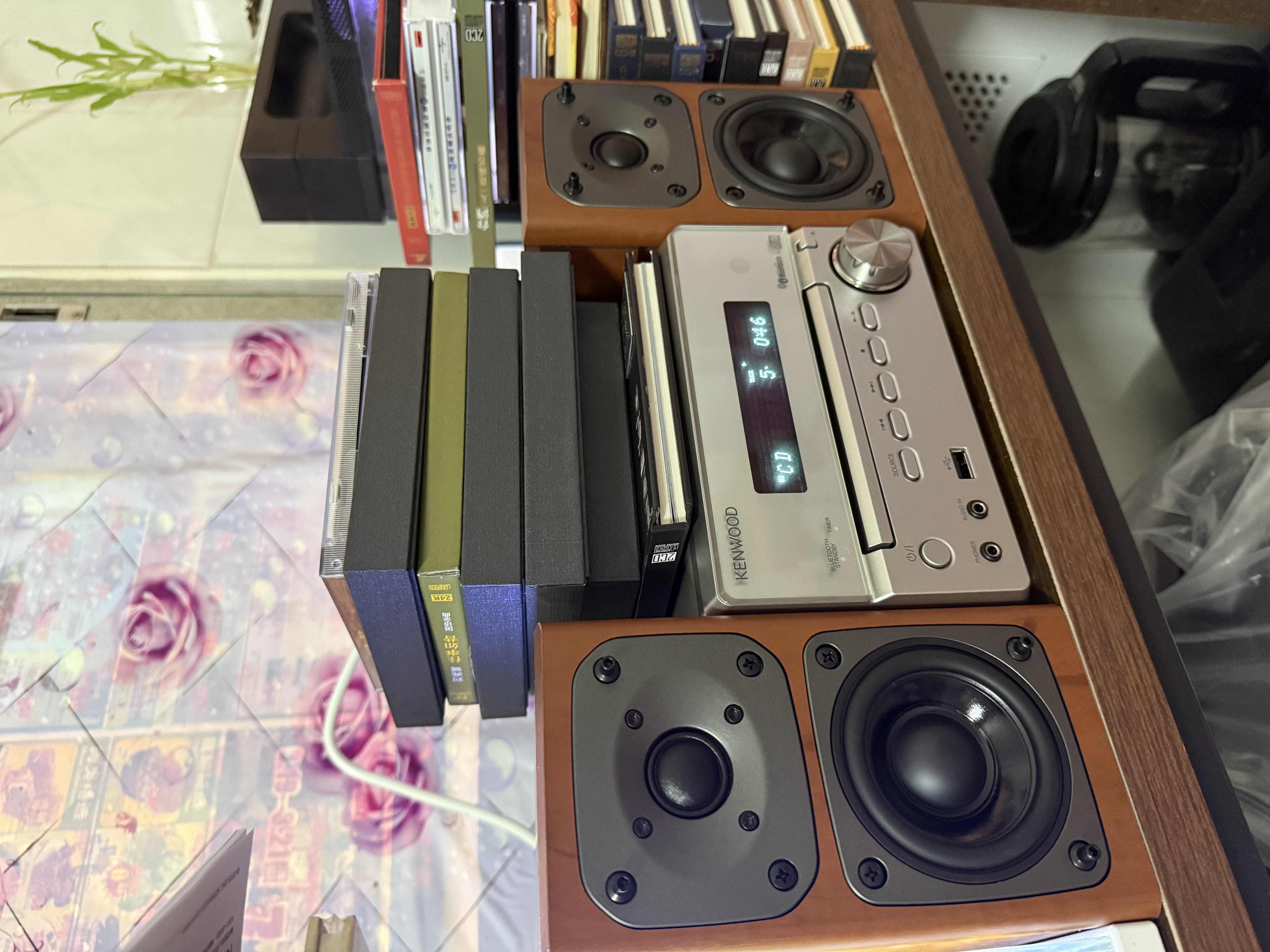 杰伟世（JVC）【日本直邮】JVC多功能组件家庭音响高解析度音源播放 支持USB/CD-R/RW 光盘播放【需变压器】 XK-330-N【金色 需变压器】 实拍图