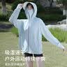 京东京造防晒衣女士冰丝凉感防紫外线防晒服男女高端防晒外套  浅灰蓝M 实拍图