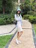 ZUOSAISI品牌运动休闲鞋女时尚百搭小白鞋女2026夏女鞋软底网面透气鞋子女 白灰色 35 实拍图