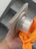 潜水艇（Submarine）黄铜镀镍大排量超薄地漏 奶油风移位淋浴四防地漏40管径 实拍图