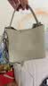 红谷包包女包新款牛皮单肩手提包通勤大容量水桶包生日礼物 豆沙绿 实拍图
