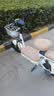 飞鸽电动自行车 E75Plus2026款新国标电动车长续航80KM铅酸电池48V21Ah智能家用电瓶车可上牌漫步白 实拍图