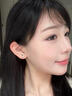 戚小米s999足银栀子花耳钉女纯银耳环小众高级感2026新款轻奢女闺蜜耳饰 栀子花耳钉一对【999足银】 实拍图