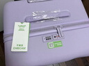 不莱玫大容量行李箱拉杆箱旅行箱密码箱登机箱20英寸plus紫色 实拍图