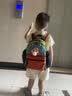 SHUKIKU儿童书包幼儿园一年级书包小学生背包男女生户外旅游双肩包橙红M 实拍图