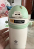 babycare儿童保温杯婴幼儿学饮宝宝吸管杯316L不锈钢保温杯幼儿园保温水壶 赠直通吸嘴- 背带款浅嗬绿450ml 实拍图