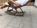 家逸躺椅阳台摇摇椅大人午休椅老人专用逍遥藤椅折叠懒人家用休闲一体 实拍图
