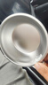 特厚不锈钢平底锅奶锅电磁炉通用不粘锅辅食锅汤锅煮锅蒸锅汤锅 胡桃木锅17cm 实拍图