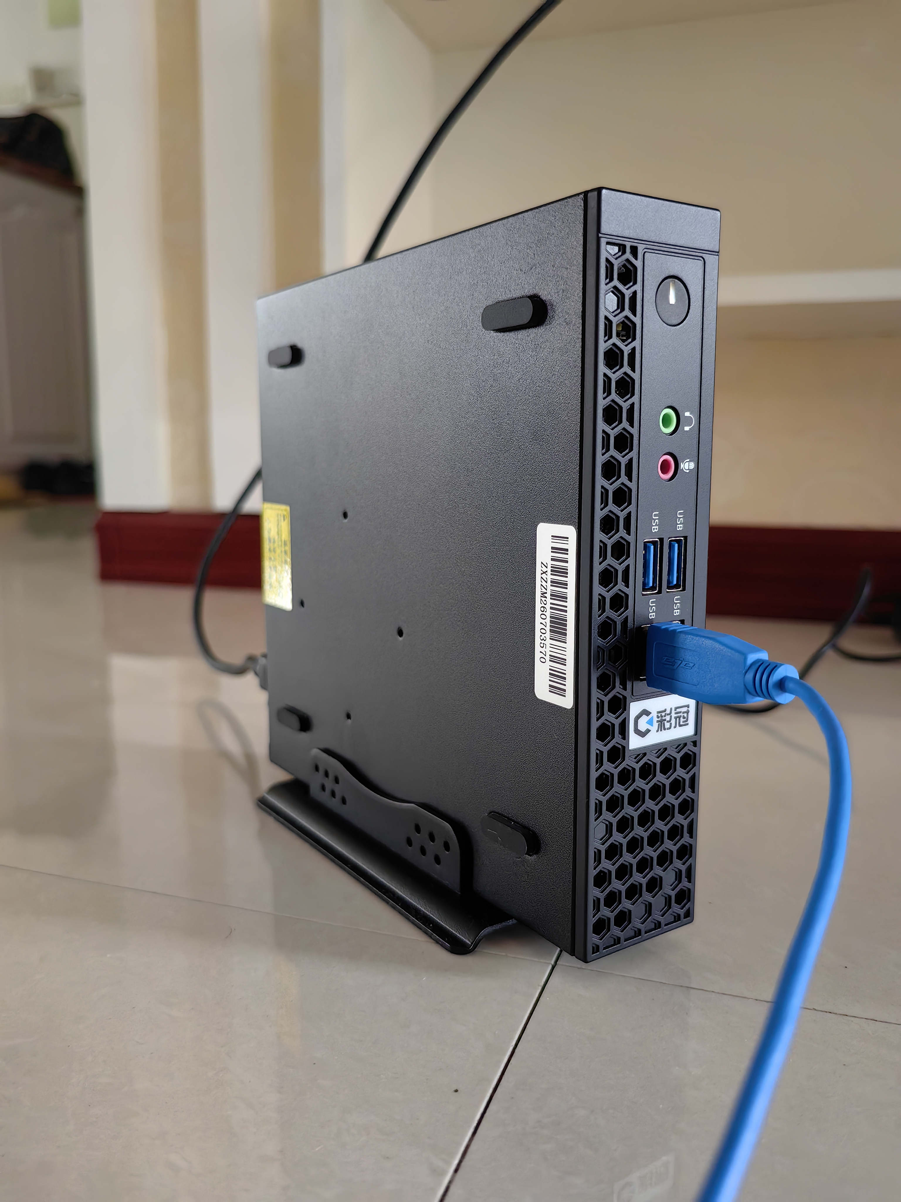彩冠 2026新款【酷睿i7/i5】迷你主机 商用企业家用办公电脑台式整机miniPC 网课无纸化openclaw云终端 A1：【特价】酷睿i5/8G内存/128G固态 单主机【送 高速WiFi+蓝牙 实拍图