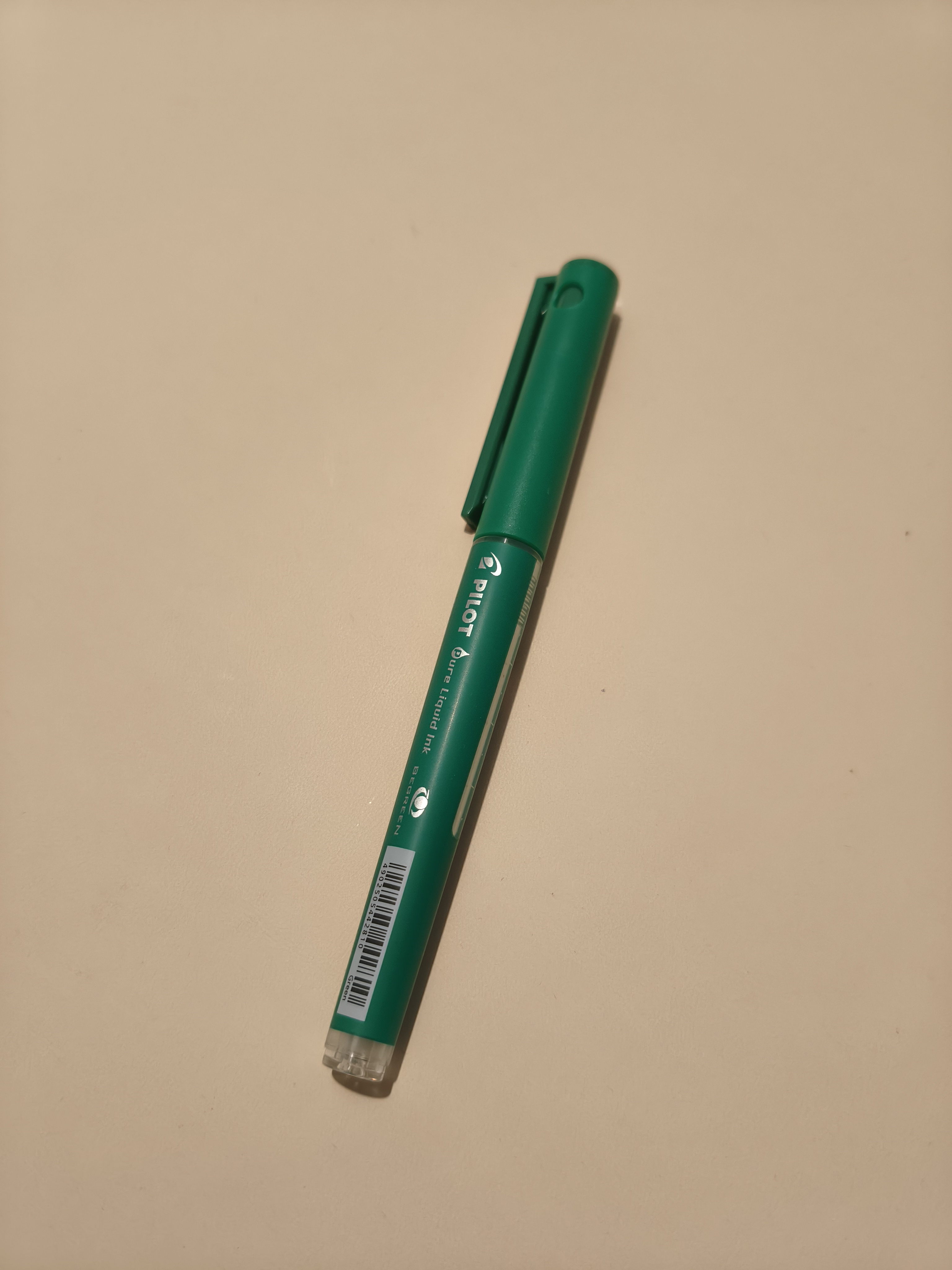 百乐（PILOT）BXC-V5直液式走珠笔大V5中性水笔0.5mm签字笔学生考试刷题笔办公文具 升级版可换墨胆 绿色 实拍图