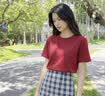 班尼路（Baleno）100%纯棉圆领短袖T恤女夏宽松百搭韩版慵懒风透气运动半袖薄上衣 实拍图