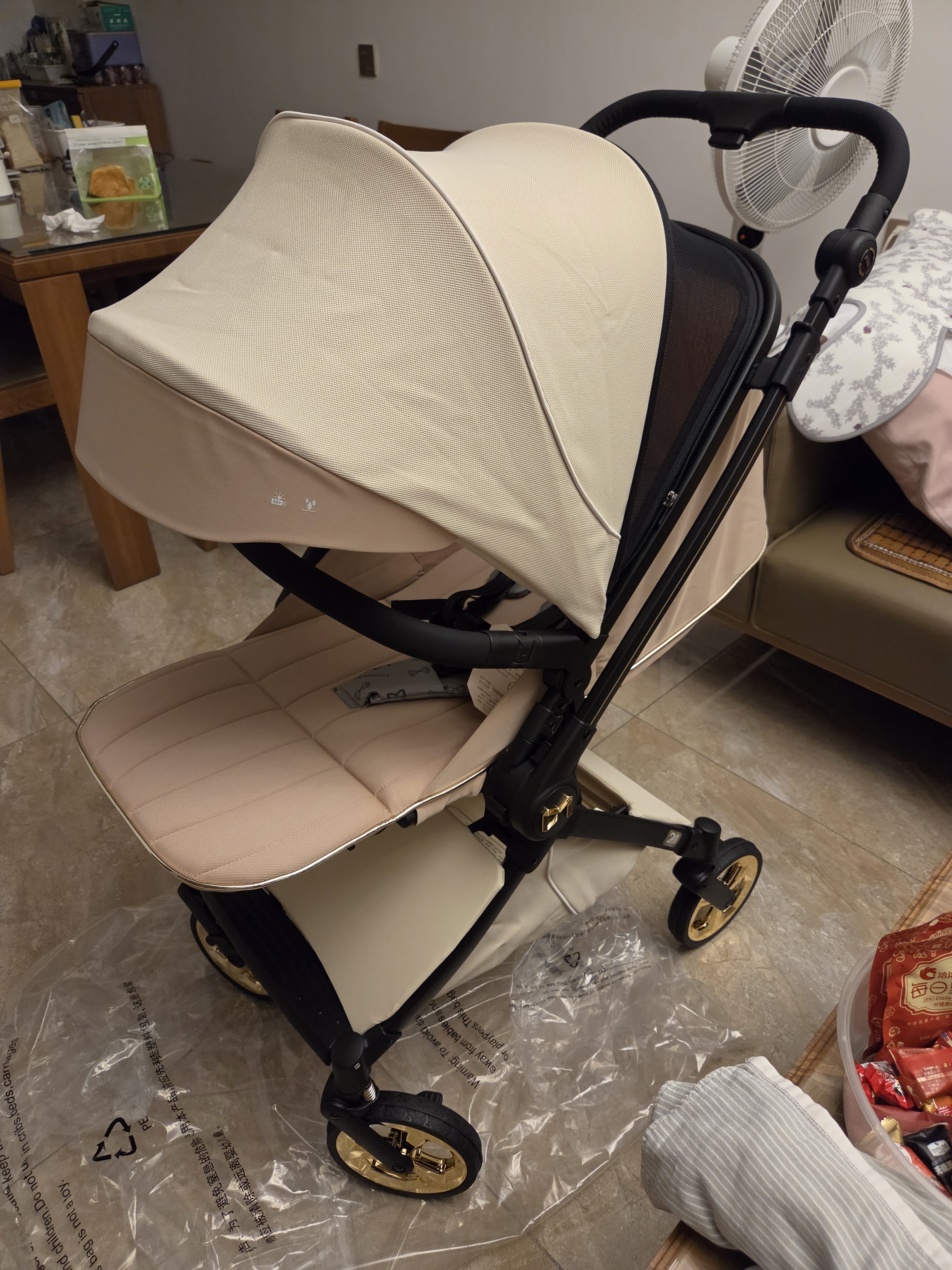DearMom婴儿推车双向可坐可躺轻便高景观大座舱可登机遛娃一键登机 实拍图