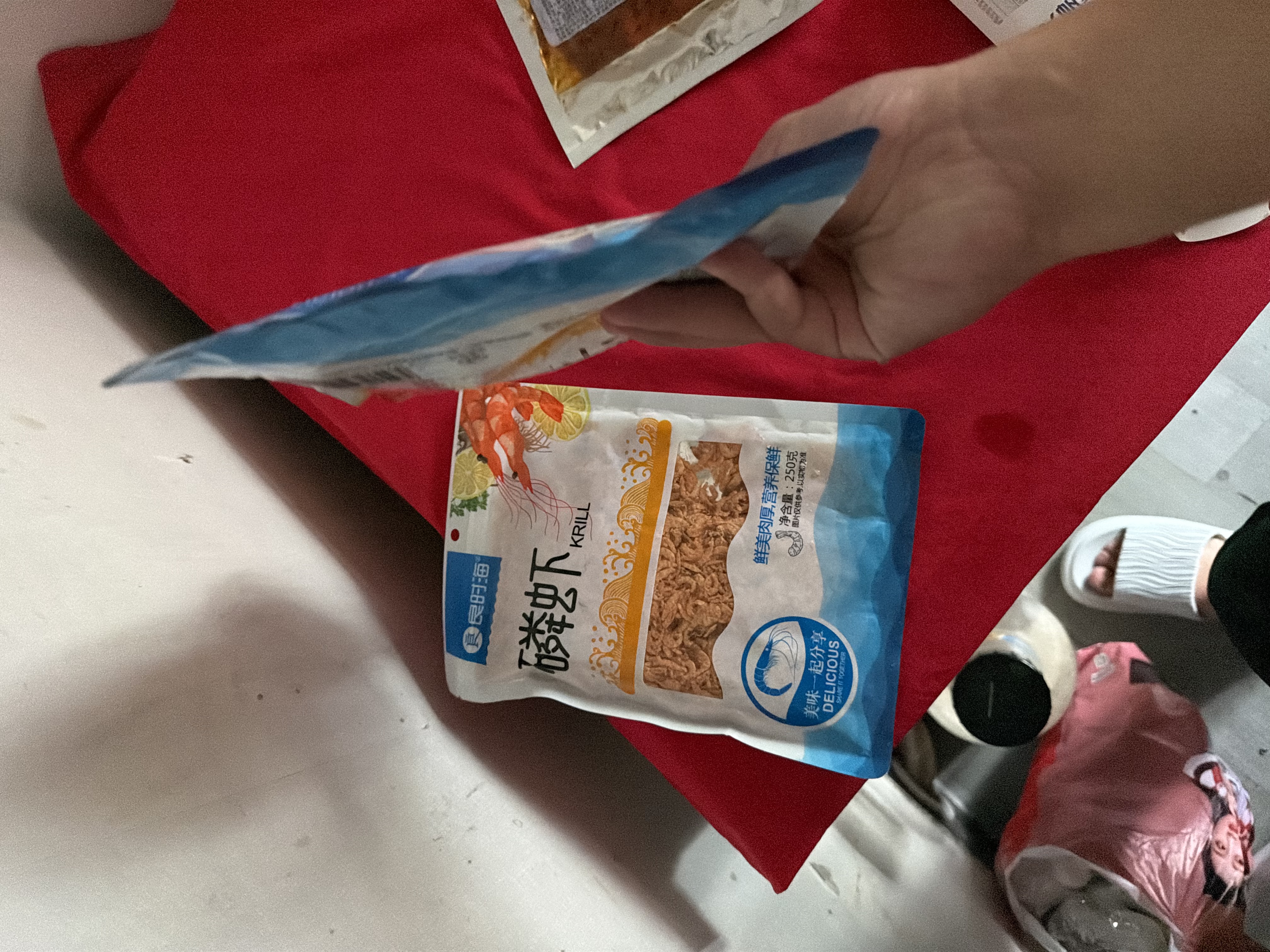 良时海南极去头磷虾仁 净重500g 磷虾米海鲜干货 源头直发 中秋家宴煲汤 实拍图
