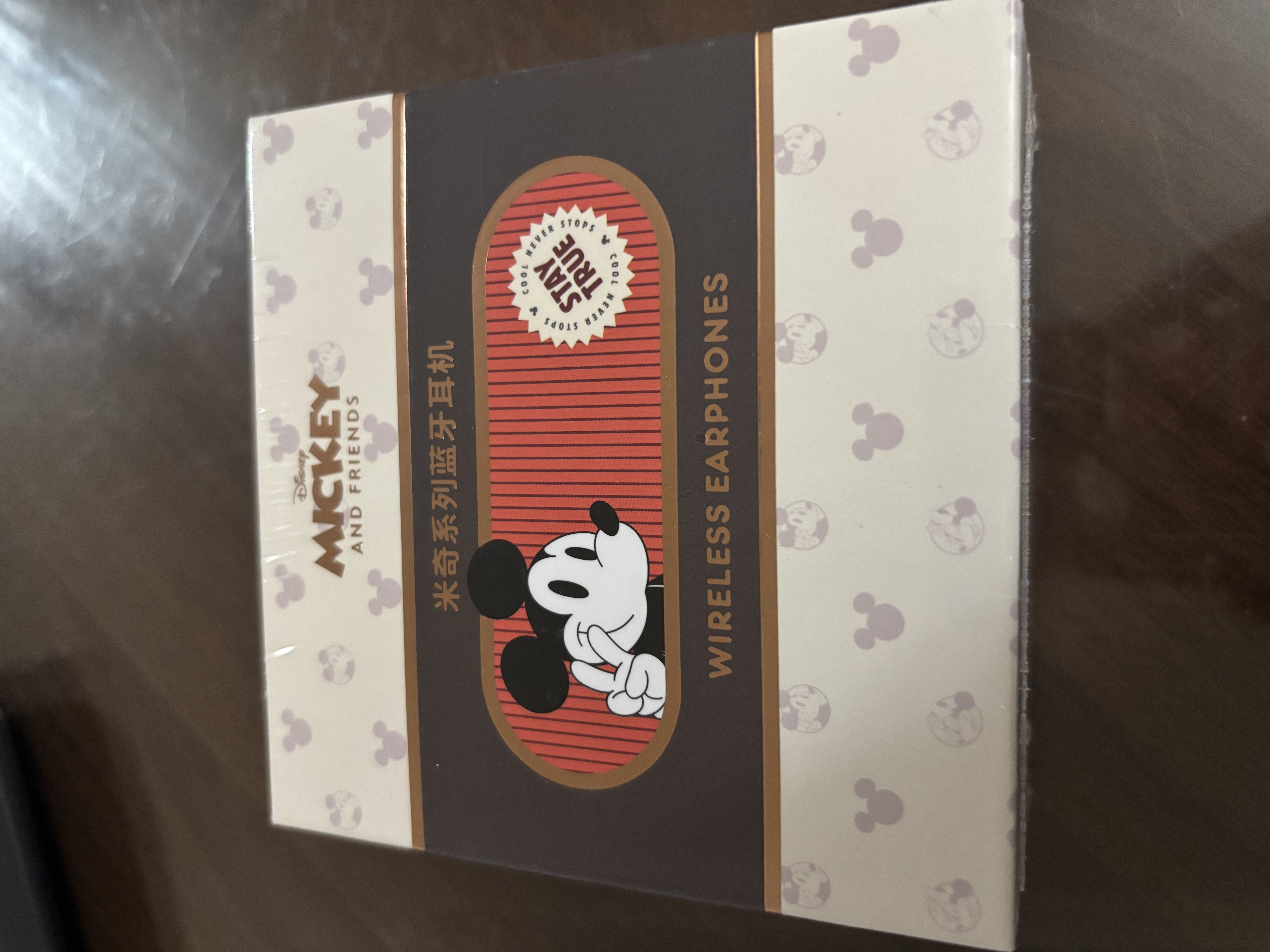 迪士尼（Disney）蓝牙耳机半入耳式炫彩灯光智能降噪超长续航舒适佩戴 高颜值女生闺蜜七夕礼物适用于苹果 Q9米白 实拍图
