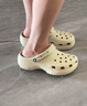 卡骆驰（CROCS）白鹿同款云朵洞洞鞋|206750 骨白色-2Y2 39(250mm) 实拍图