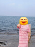 德玛纳【半熟恋人】春夏圆领肌理感慵懒条纹甜美减龄针织连衣裙女中长款 实拍图