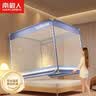 南极人防摔蚊帐架1.8x2米家用卧室免安装蒙古包婴儿童防掉床三开门纹怅 光年蓝【加粗支架 防蚊又防摔】 适用1.5m床-宽1.5m*长2米高1.7m 实拍图