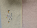 金号纯棉洗脸柔软加厚绣花毛巾3条装A类运动洗脸巾 74*33cm 101g/条 实拍图