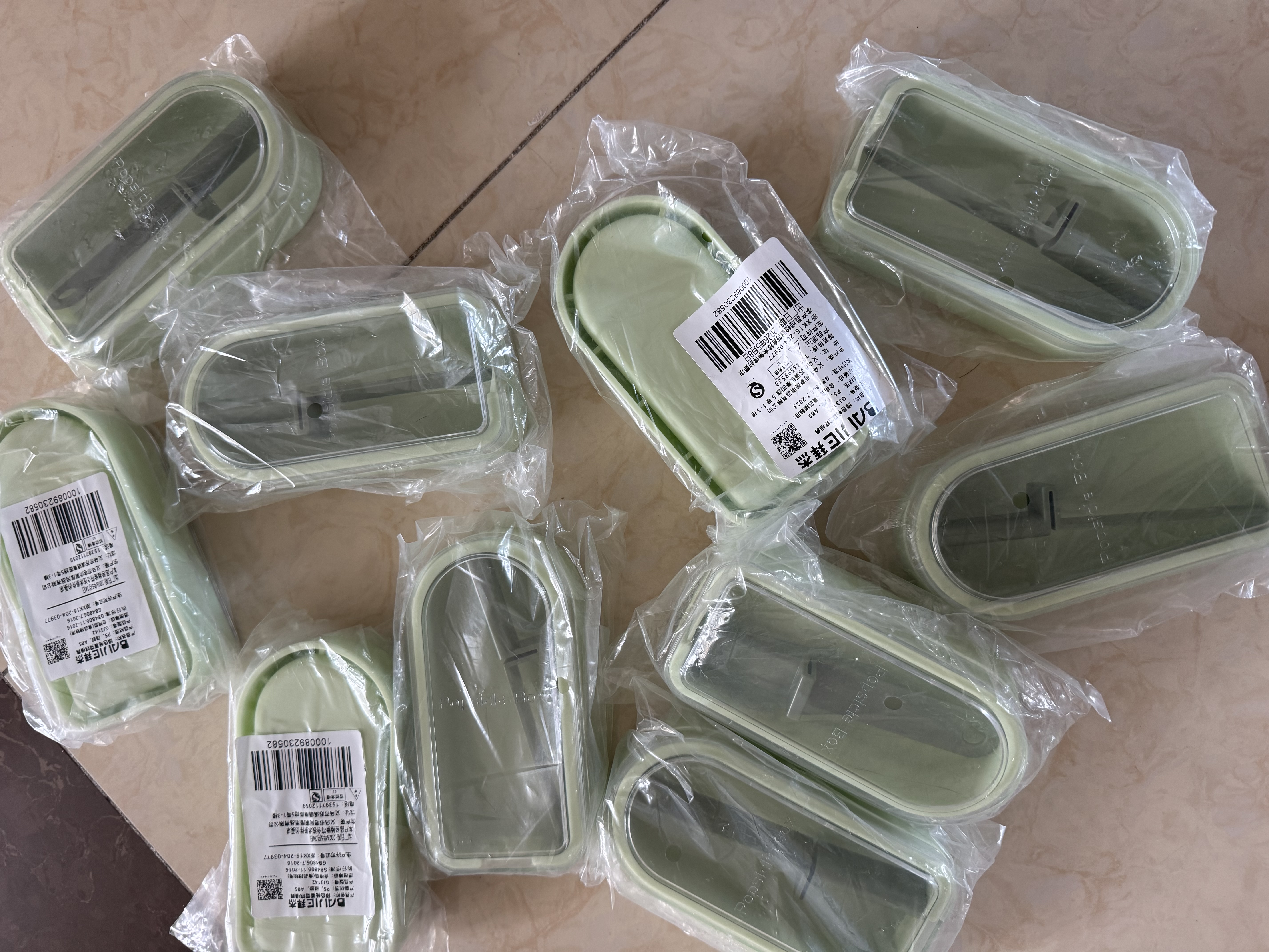拜杰雪糕模具硅胶冰棒模具家用可爱冰淇淋DIY自制冰棍 牛油果绿单支装 实拍图