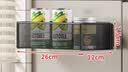 木格格冰箱置物架侧收纳强力磁吸厨房调料盒保鲜膜挂钩纸巾架洗衣机浴室 磁吸网篮大号【黑】*2 实拍图