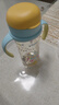 贝亲（Pigeon）防胀气 自然成长翻盖直饮吸管 大童奶瓶330ml 马戏团 18月+ AA279 实拍图
