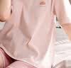 都市丽人女士睡衣女100%纯棉短袖短裤春夏季带胸垫全棉女士家居服女可外穿 实拍图