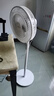 美的（Midea）【飓风节能】七叶柔风立式电风扇/家用轻音落地扇/台式小型风扇/大风力遥控定时摇头风扇 SAH35BSJ 实拍图
