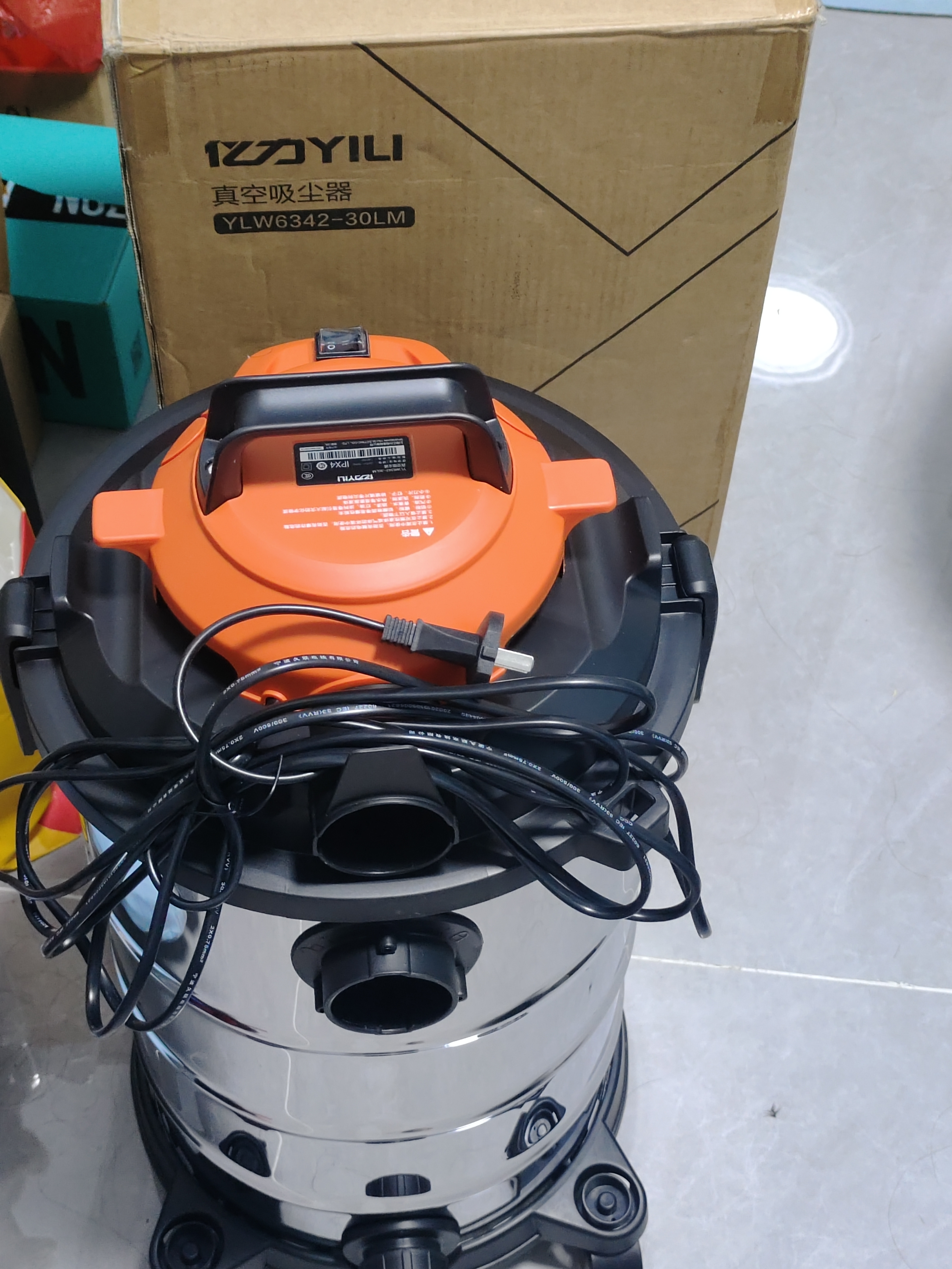亿力【专业级】工业吸尘器大吸力开荒保洁工厂车间 商用大容量强力吹吸一体机除尘吹尘吸水机6342-35L 实拍图