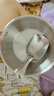 不锈钢小吃碗儿辅食碗泡面碗防摔大号创意个性碗泡面碗水果碗勺子 13cm双耳碗+卡皮巴拉勺 实拍图