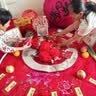 多美忆满月礼仪式布置宝宝百天满月宴场景装饰氛围拍照纪念道具地垫套装 实拍图