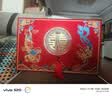 庆喜良缘彩礼盒结婚礼金箱8-20万订婚装钱盒子现金聘礼提亲定亲红色手提箱 实拍图