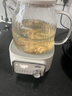 美的（Midea）花漾0胶水全玻璃养生壶多功能煮茶壶母婴烧水壶调奶器智能恒温电热水壶全自动一体1.2L YS12B302J 实拍图