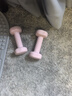 Keep哑铃女士健身家用彩色浸塑环保手铃亚铃全身塑形樱粉1kg*2 实拍图